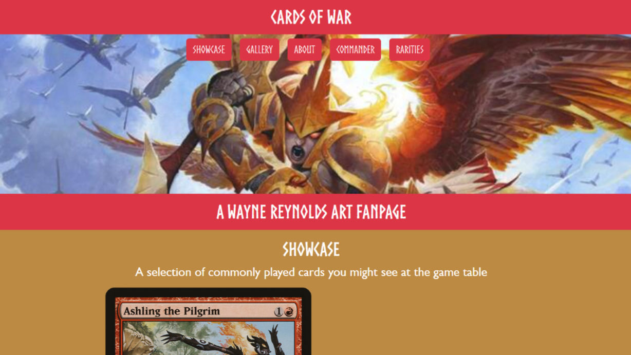 Cards of WAR Preview Card