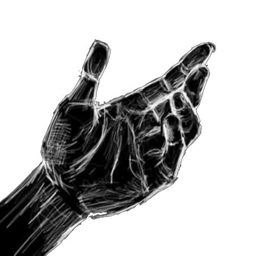 Hand reaching upward
